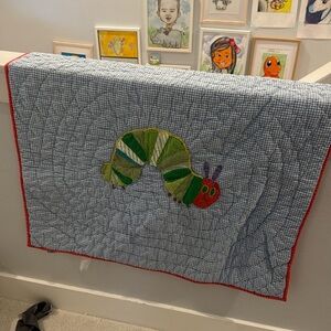 Pottery barn kids, the hungry caterpillar baby blanket quilt